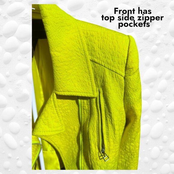 Stunning Lime Green BCBGMAXAZRIA Jacket – Size XXS - Like New! - Picture 3 of 7